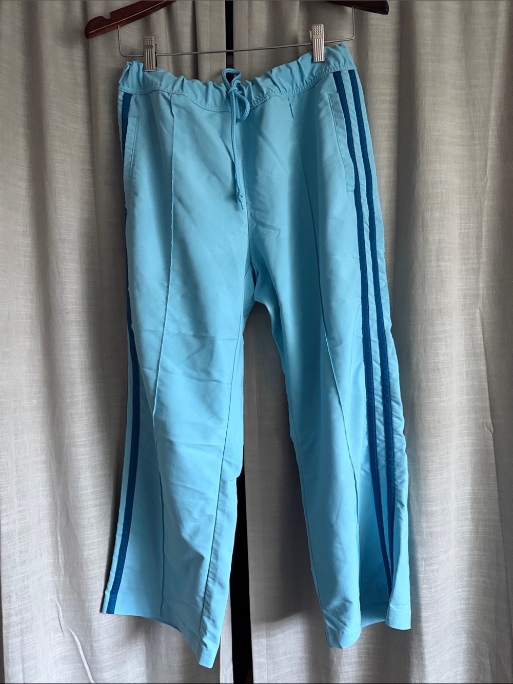 GAP Light Blue Joggers with Dark Blue Side Stripes